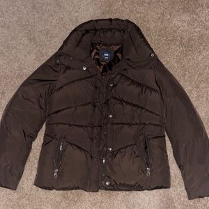 Brown Gap Puffer Jacket